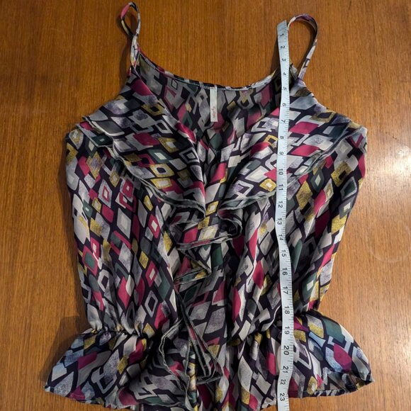 Satin Geometric Blouse - Picture 4 of 5